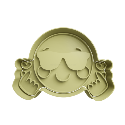 Emoticono Koreano Cortador de Galletas STL