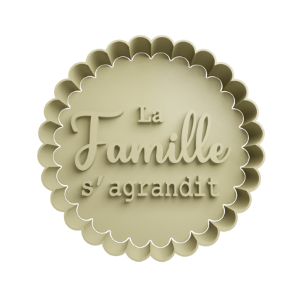 La Famille s’agrandit Cortador de Galletas STL