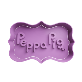 Peppa Pig Logo Cortador de Galletas STL