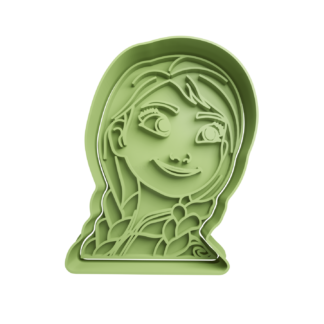 Anna Frozen Cortador de Galletas STL 2