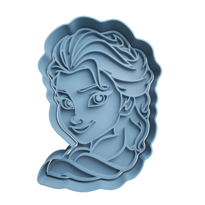 Elsa Frozen Cortador de Galletas STL