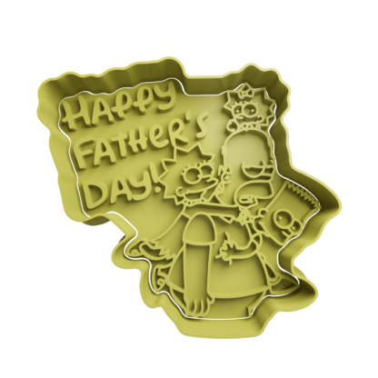 Homero -Happy Father’s Day Cortador de Galletas STL
