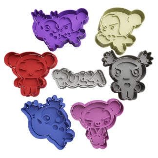 Set Pucca Cortador de Galletas STL