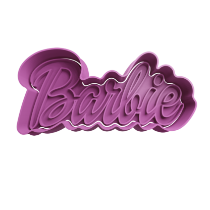 Barbie Logo Cortador de Galletas STL