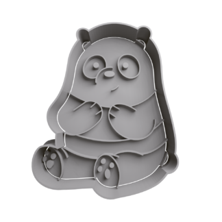 Oso Panda Cortador de Galletas STL