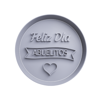 Feliz dia Abuelitos Cortador de Galletas STL