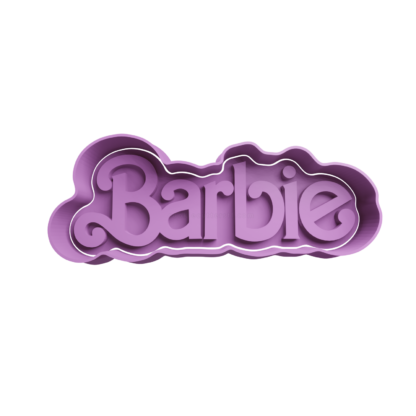 Barbie Logo Cortador de Galletas STL 2