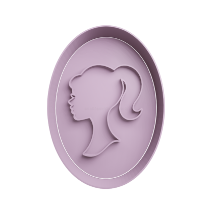 Barbie Perfil Cortador de Galletas STL