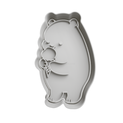 Oso Polar Cortador de Galletas STL 2