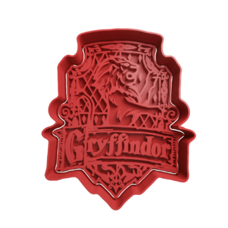 Casa Gryffindor Cortador de Galletas STL 2