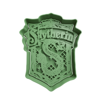 Casa Slytherin Cortador de Galletas STL 2