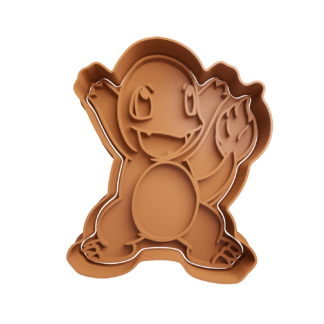 Charmander Cortador de Galletas STL 3