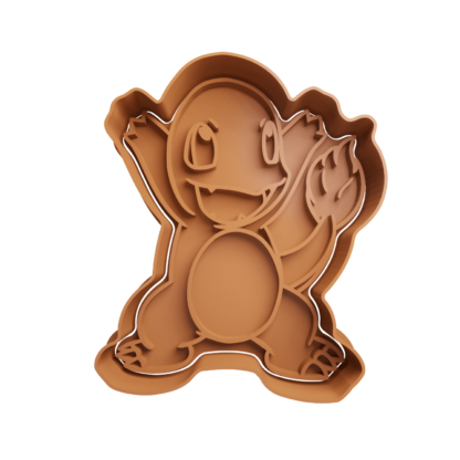 Charmander Cortador de Galletas STL 3