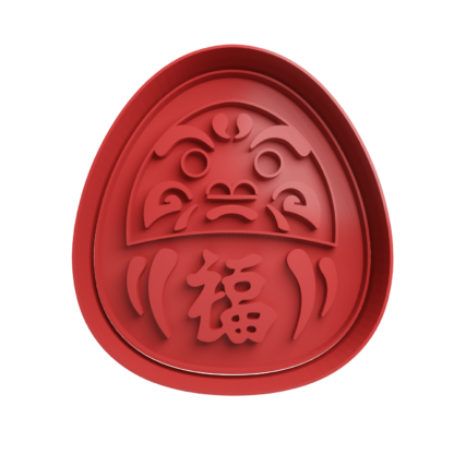Daruma-San Cortador de Galletas STL