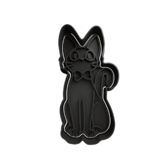 Jiji Gato Cortador de Galletas STL 2
