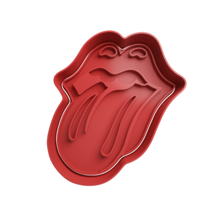 Lengua de Rolling Stones Cortador de Galletas STL