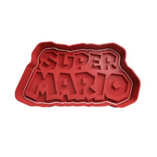 Super Mario Logo Cortador de Galletas STL 2