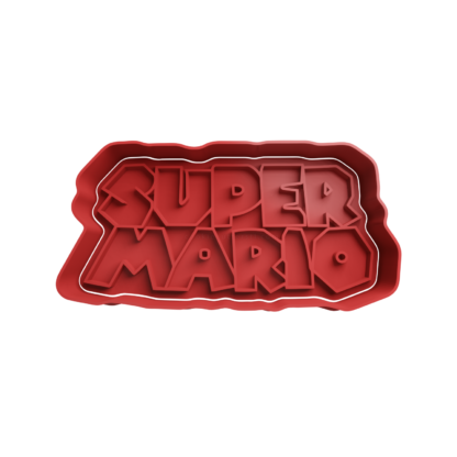 Super Mario Logo Cortador de Galletas STL