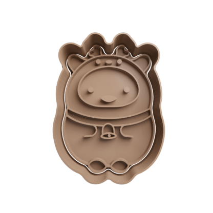 Shirokuma Reno Cortador de Galletas STL