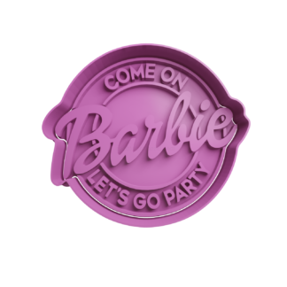 Come on Barbie let’s go party Cortador de Galletas STL