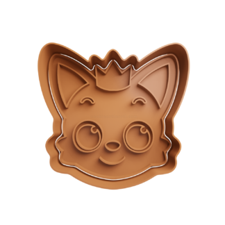 Zorro Pinkfong Cortador de Galletas STL 2