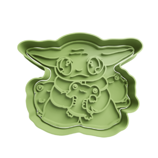 Grogu Baby Yoda Cortador de Galletas STL 4