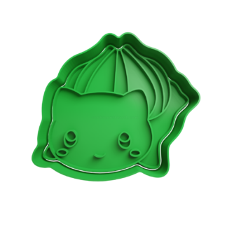 Bulbasaur Cute Cortador de Galletas STL