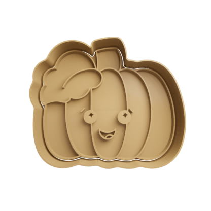 Calabaza Cute Cortador de Galletas STL 3