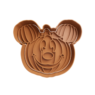 Mickey Calabaza Cabeza Cortador de Galletas STL