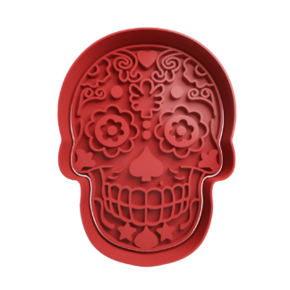 Calavera Mexicana Cortador de Galletas STL 7