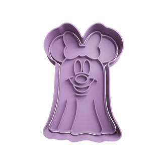 Minnie Fantasma Cortador de Galletas STL