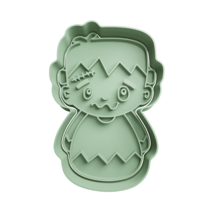 Frankenstein Cute Cortador de Galletas STL 3