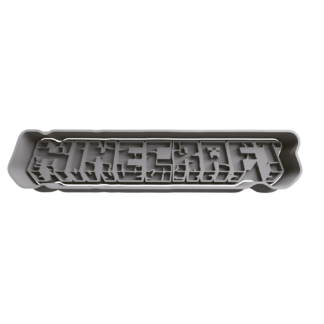 Minecraft Logo Cortador de Galletas STL