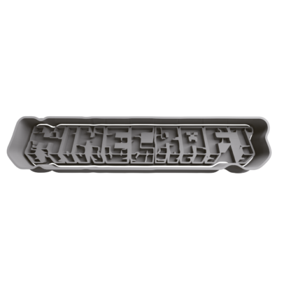 Minecraft Logo Cortador de Galletas STL