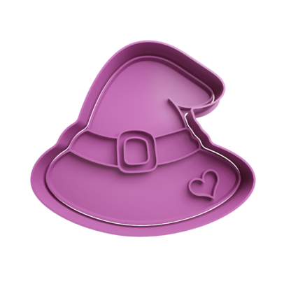 Sombrero de Bruja Cortador de Galletas STL 5