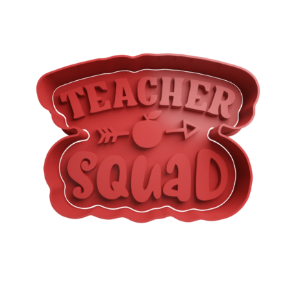 Teacher Squad Cortador de Galletas STL