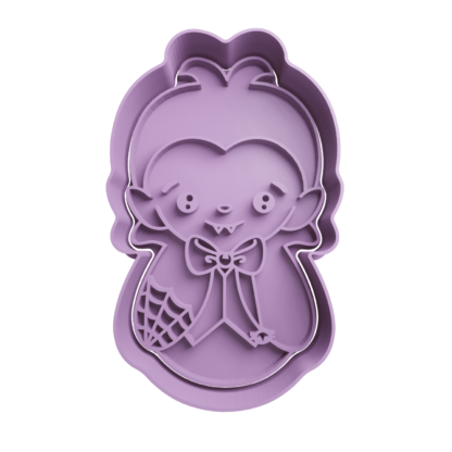 Dracula Cute Cortador de Galletas STL 3