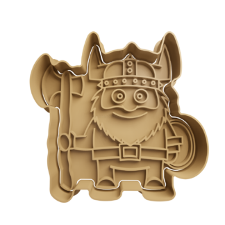 Vikingo Cortador de Galletas STL (Cortante STL Gratis)