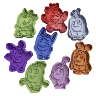 Set Oddbods Cortador de Galletas STL