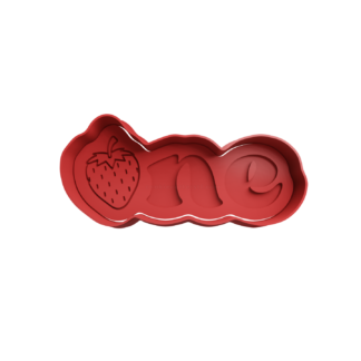 ONE Frutilla Cortador de Galletas STL