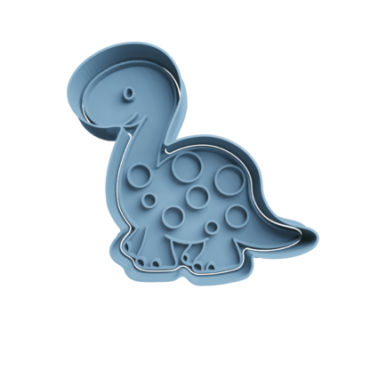 Diplodocus Cortador de Galletas STL 3