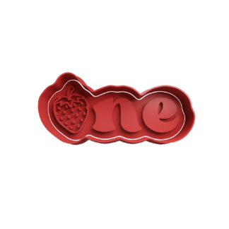 ONE Frutilla Cortador de Galletas STL 2