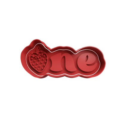 ONE Frutilla Cortador de Galletas STL 2