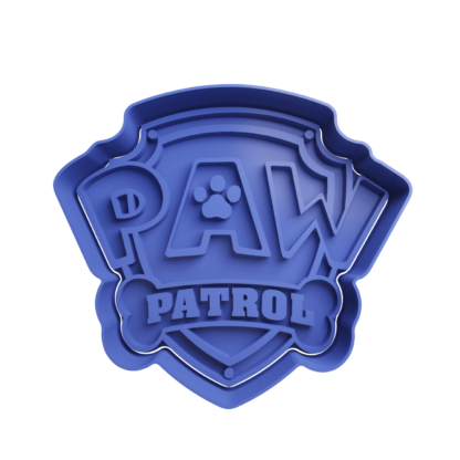 Paw Patrol Logo Cortador de Galletas STL