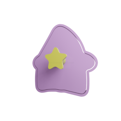 Bruja Cabeza Cute Cortador de Galletas STL
