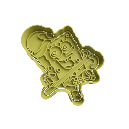 Bob Esponja Cortador de Galletas STL 2