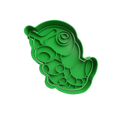 Caterpie Cortador de Galletas STL 3