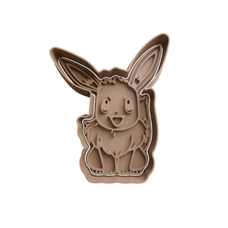 Eevee Cortador de Galletas STL 4