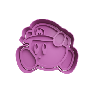 Kirby con Sombrero de Mario Cortador de Galletas STL