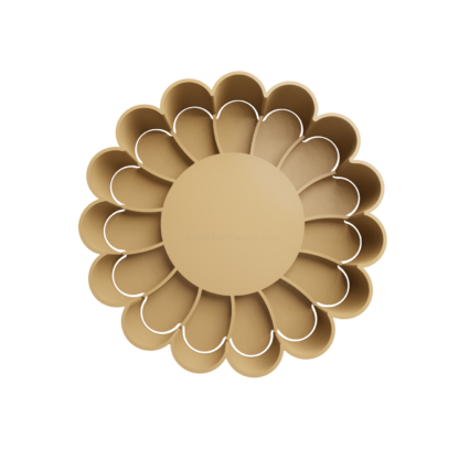 Flor Cortador de Galletas STL 18 (Cortante STL Gratis)